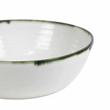 Mihaly & Edit Serving Bowl / Green Rim