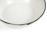 Mihaly & Edit Serving Bowl / Green Rim