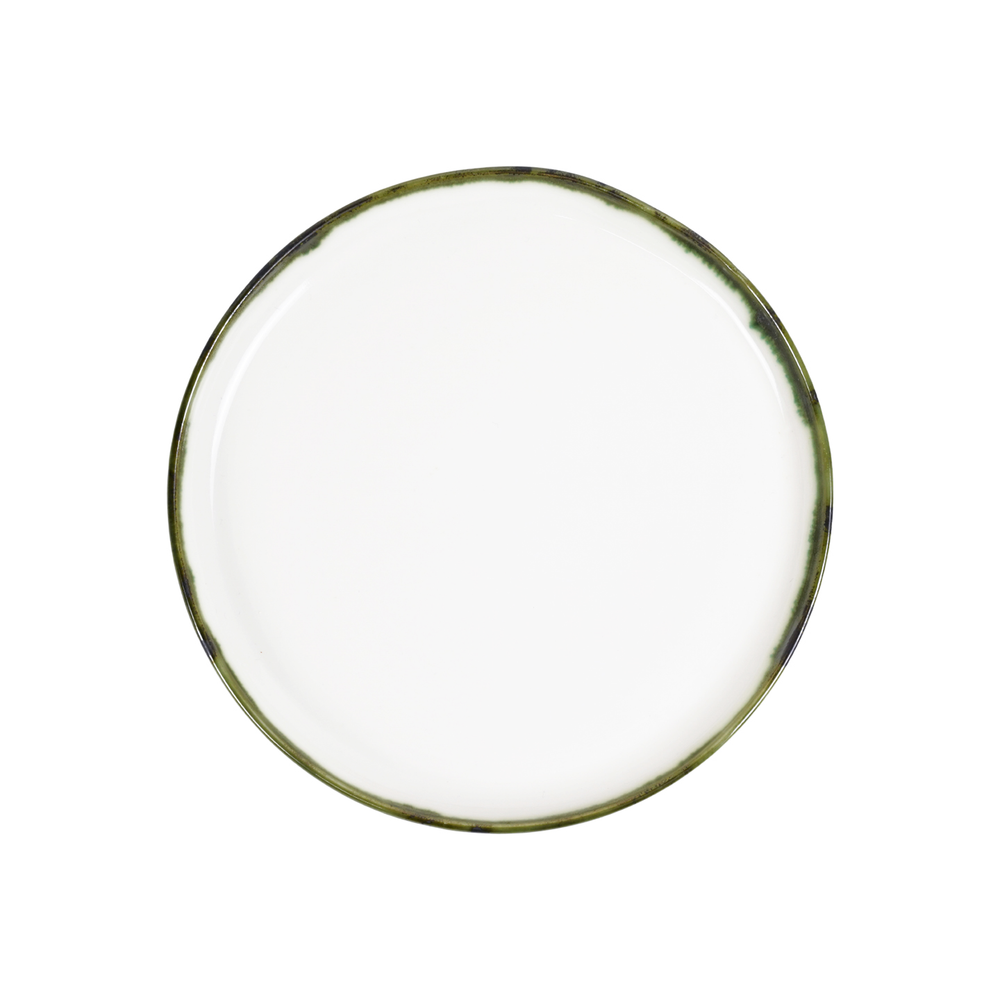 Mihaly & Edit Side Plate / Green Rim