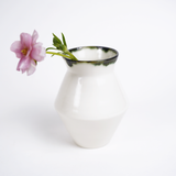 Mihaly & Edit Vase / Green Rim / Hourglass