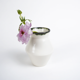 Mihaly & Edit Vase / Green Rim / Hourglass