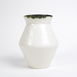 Mihaly & Edit Vase / Green Rim / Hourglass