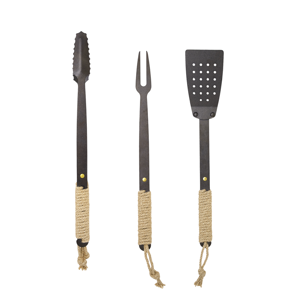 Netherton Foundry Black Iron BBQ Tool Set