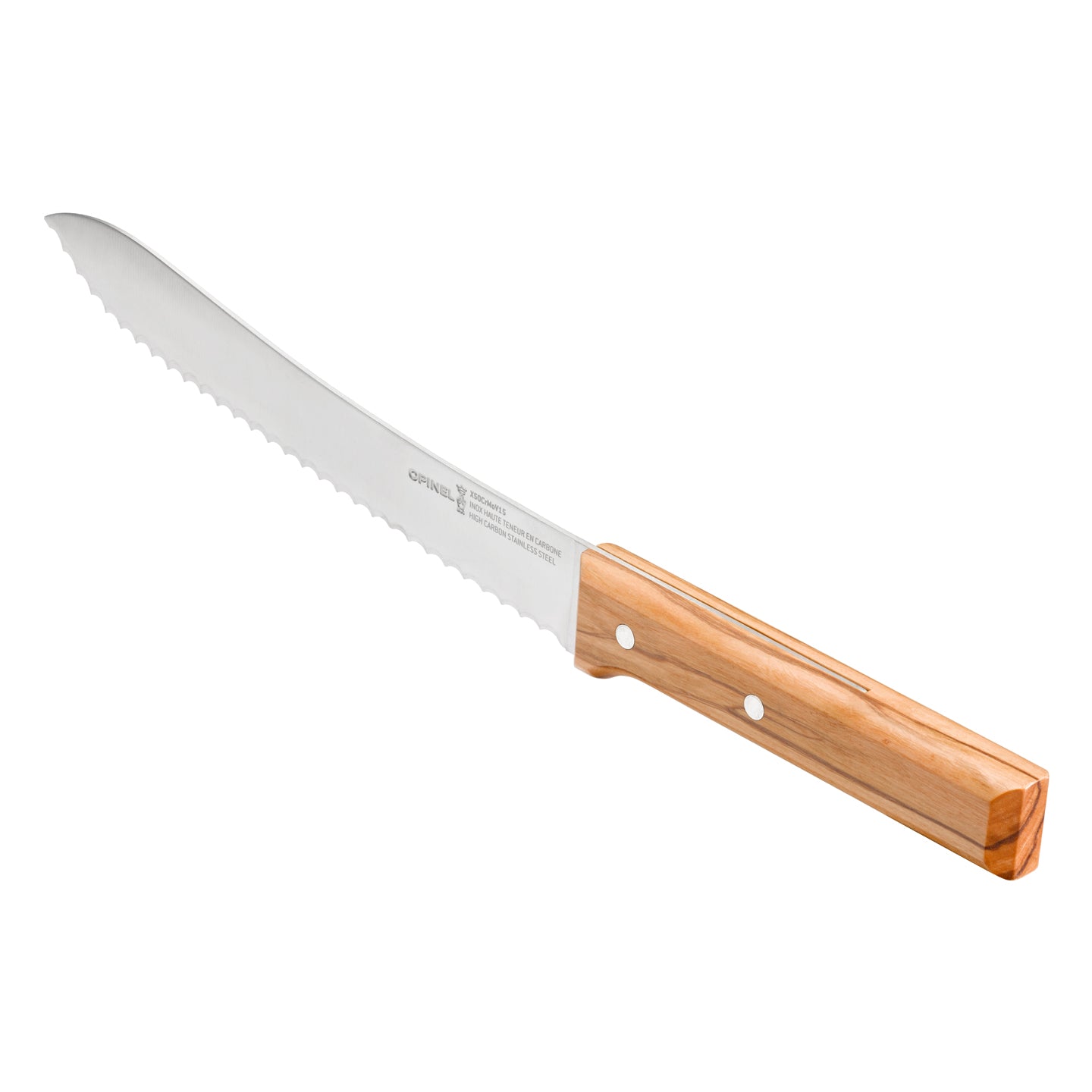 Opinel Parallèle No.116 Bread Knife / Olivewood