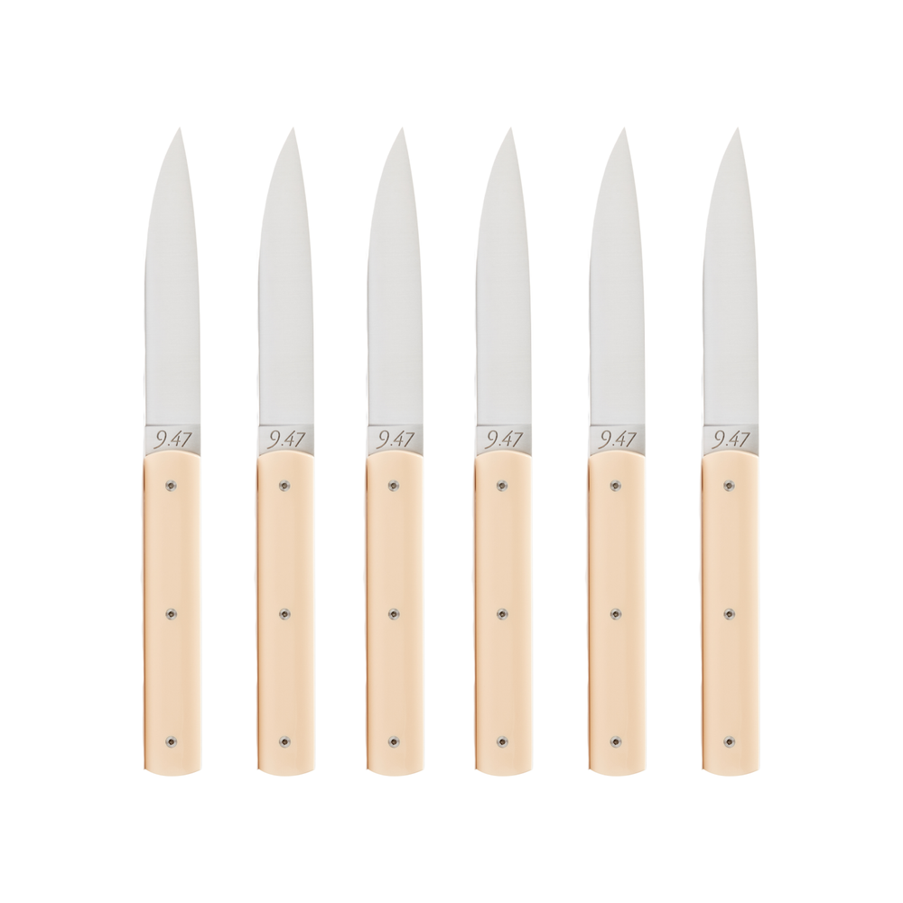 Perceval 9.47 6-Piece Steak Knife Set / Ivory