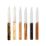 Perceval 9.47 6-Piece Steak Knife Set / Mixed Wood Selection