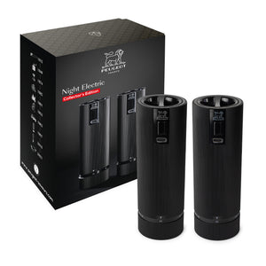 Peugeot Line u'select Z Electric Salt & Pepper Mill Set / Black