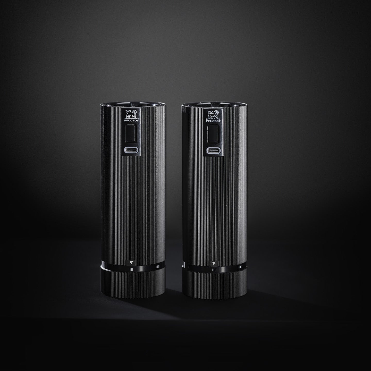 Peugeot Line u'select Z Electric Salt & Pepper Mill Set / Black