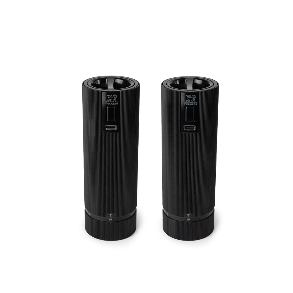Peugeot Line u'select Z Electric Salt & Pepper Mill Set / Black