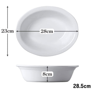 Porcelain Oval Pie Dish Borough Kitchen - Main Image