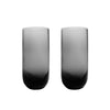 Richard Brendon Optic Highball Glass / Set of 2 / Smoke