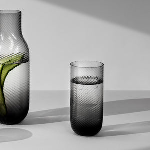 Richard Brendon Optic Highball Glass / Set of 2 / Smoke