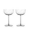 Richard Brendon Star Cut Coupe Glass / Set of 2 **