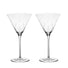 Richard Brendon Star Cut Martini Glass / Set of 2 **