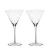 Richard Brendon Star Cut Martini Glass / Set of 2 **