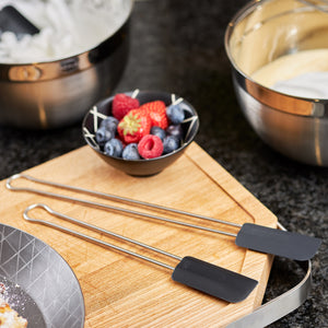 Rosle Black Silicone Spatula Long Handle