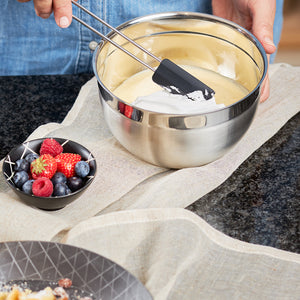 Rosle Black Silicone Spatula Long Handle