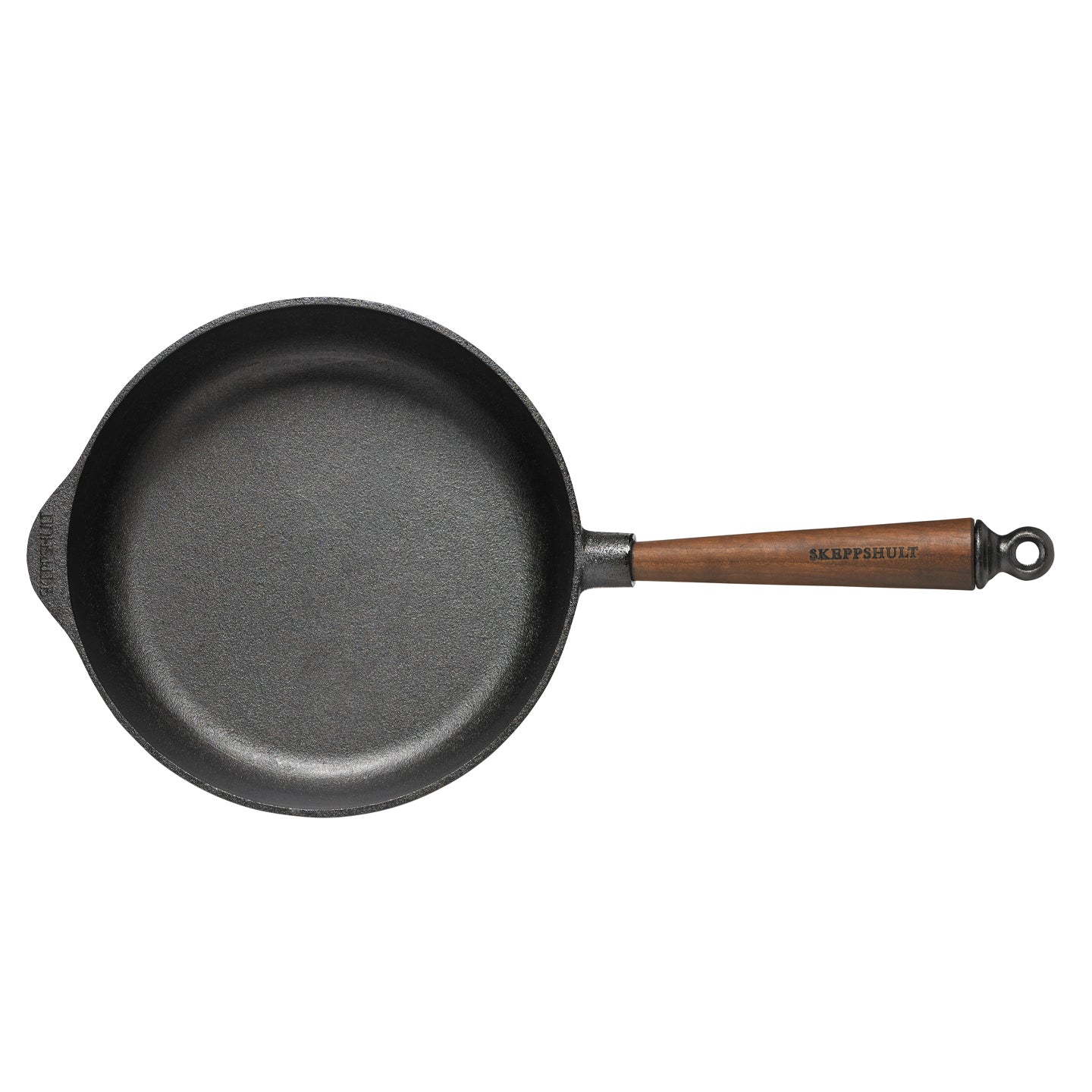 Skeppshult Cast Iron Deep Frying Pan with Walnut Handle