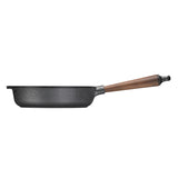 Skeppshult Cast Iron Deep Frying Pan with Walnut Handle