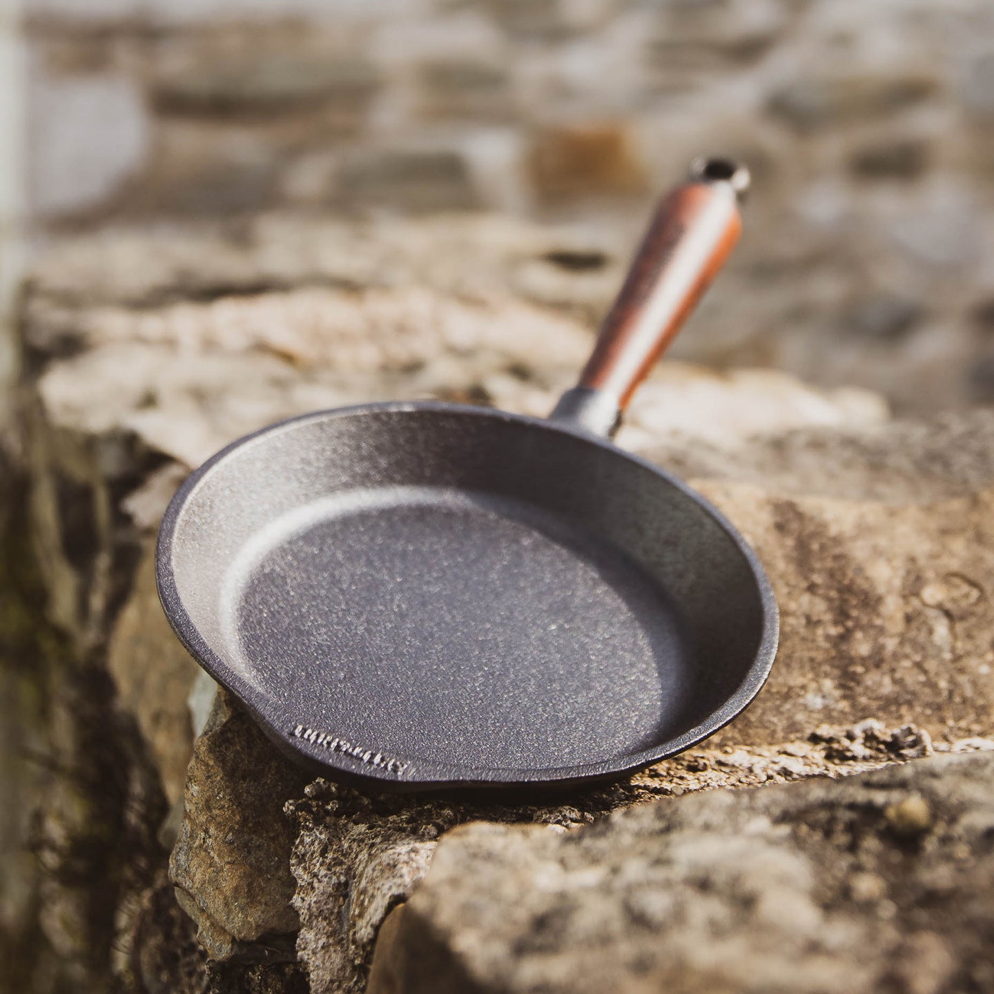 Skeppshult Cast Iron Frying Pan with Walnut Handle