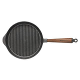 Skeppshult Cast Iron Grill Pan with Walnut Handle