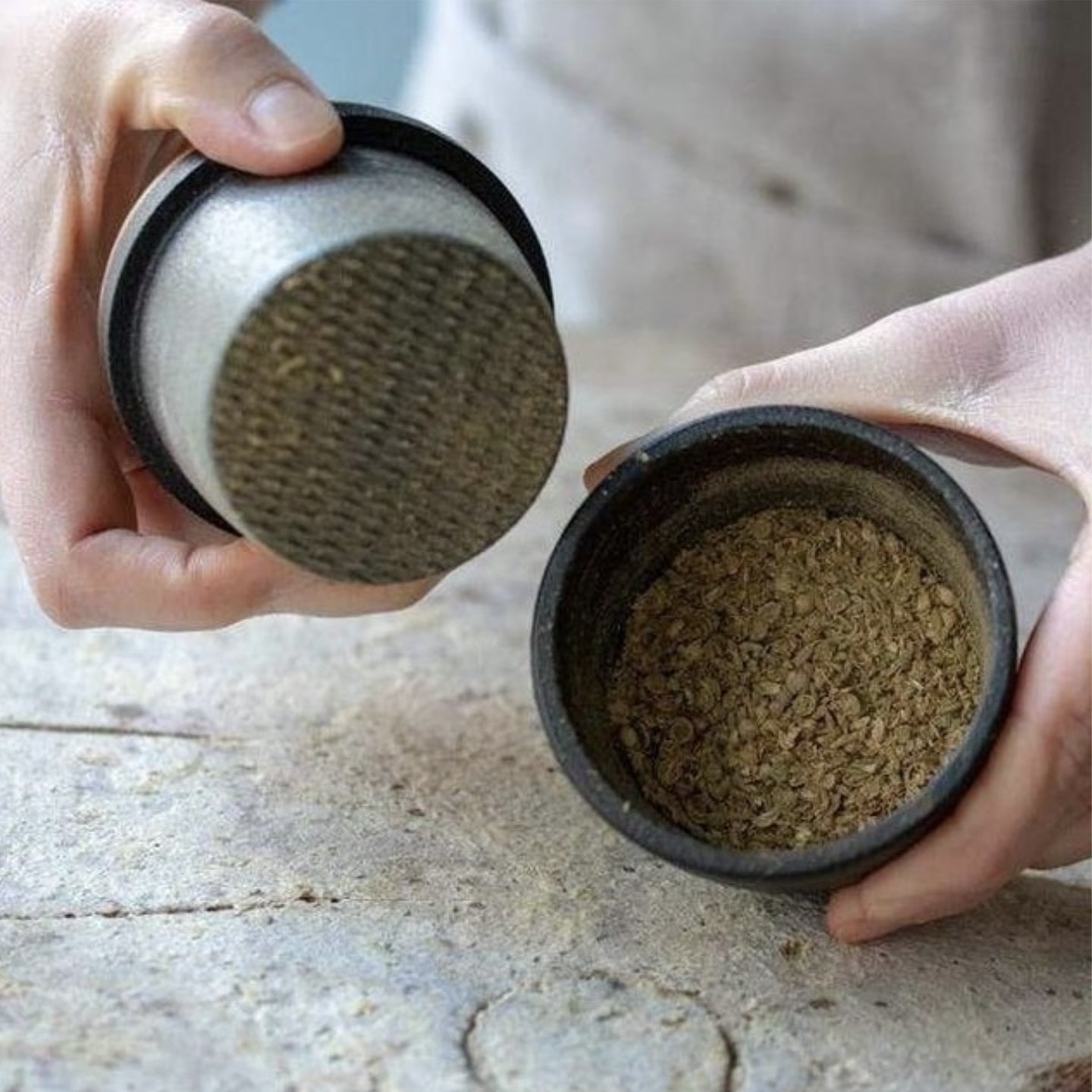Skeppshult Swing Spice Mill with Walnut Lid