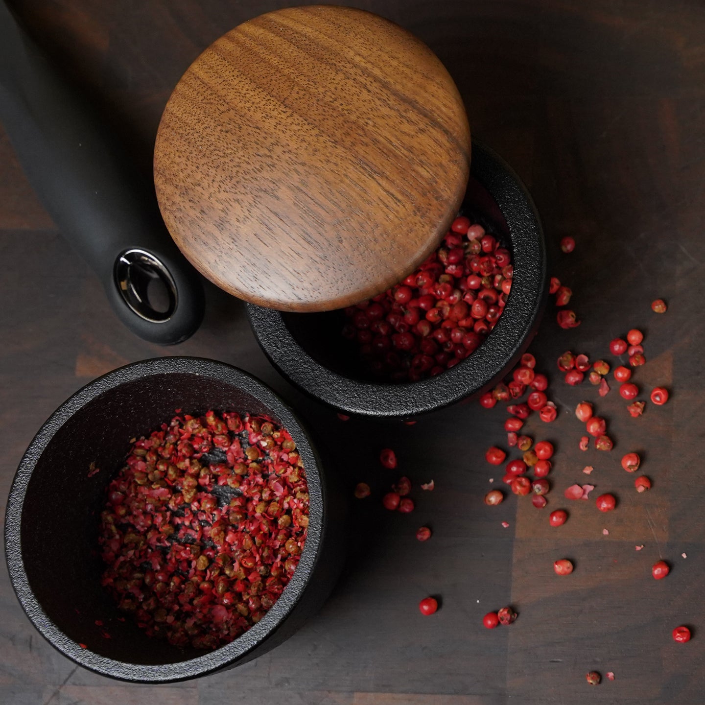 Skeppshult Swing Spice Mill with Walnut Lid