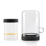 Sourhouse Goldie Sourdough Starter Warmer and Quart Jar Set / Black