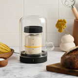 Sourhouse Goldie Sourdough Starter Warmer and Quart Jar Set / Black