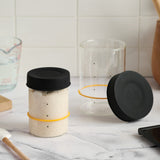Sourhouse Goldie Sourdough Starter Warmer and Quart Jar Set / Black