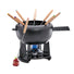 Spring Cast Iron Fondue Set / Black / 20cm