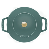 Staub Cast Iron Cocotte with Curved Base / Eucalyptus / 24cm