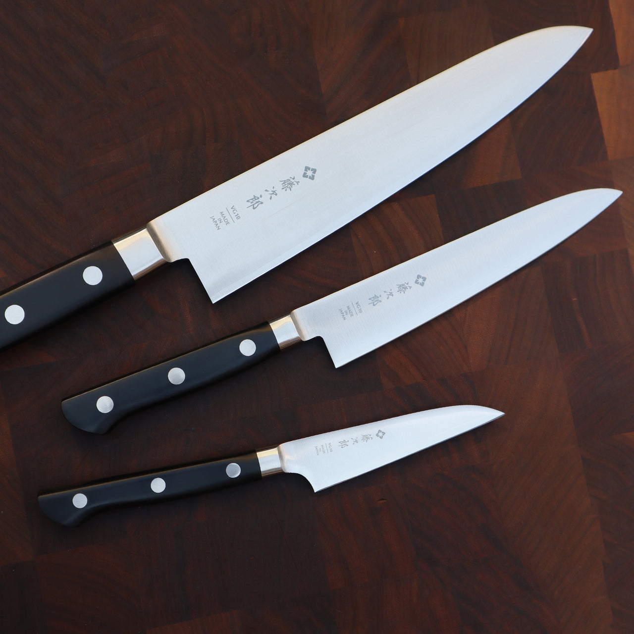 Tojiro Classic 3 Piece Knife Set