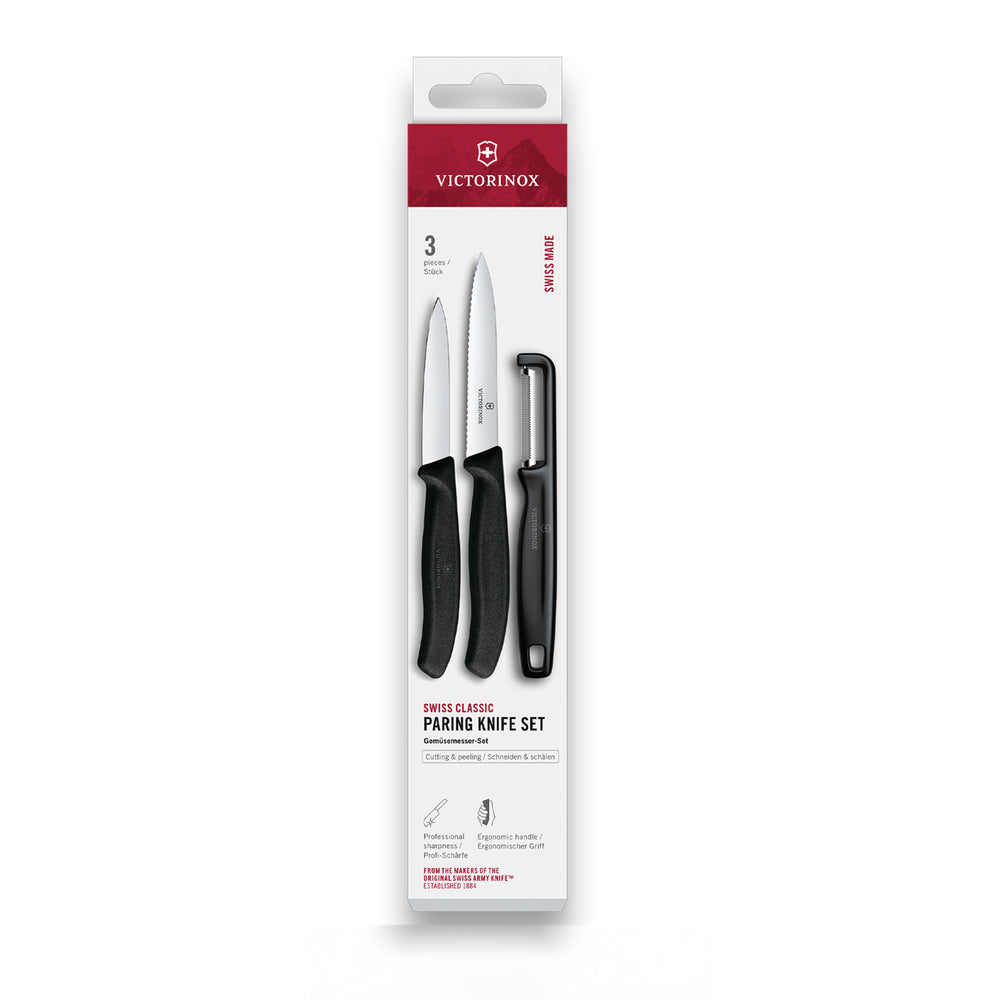 Victorinox Swiss Classic Paring Knife Set with Peeler / 3 Pieces