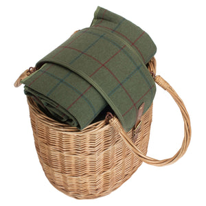 Willow Green Tweed Chiller Hamper Basket