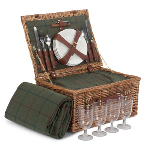 Willow Green Tweed Classic Hamper