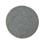 Round Jute Placemat Set of 4 / 27cm / Cornflower