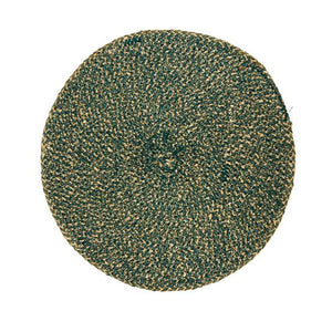 Round Jute Placemat Set of 4 / 27cm / Olive