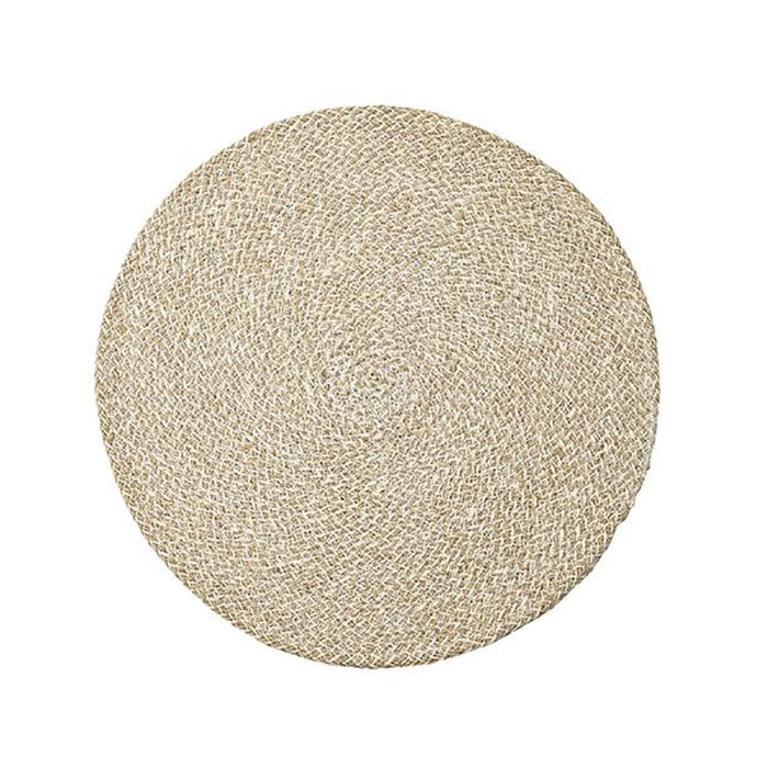 Round Jute Placemat Set of 4 / 27cm / Pearl White Borough Kitchen