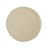 Round Jute Placemat Set of 4 / 27cm / Pearl White *