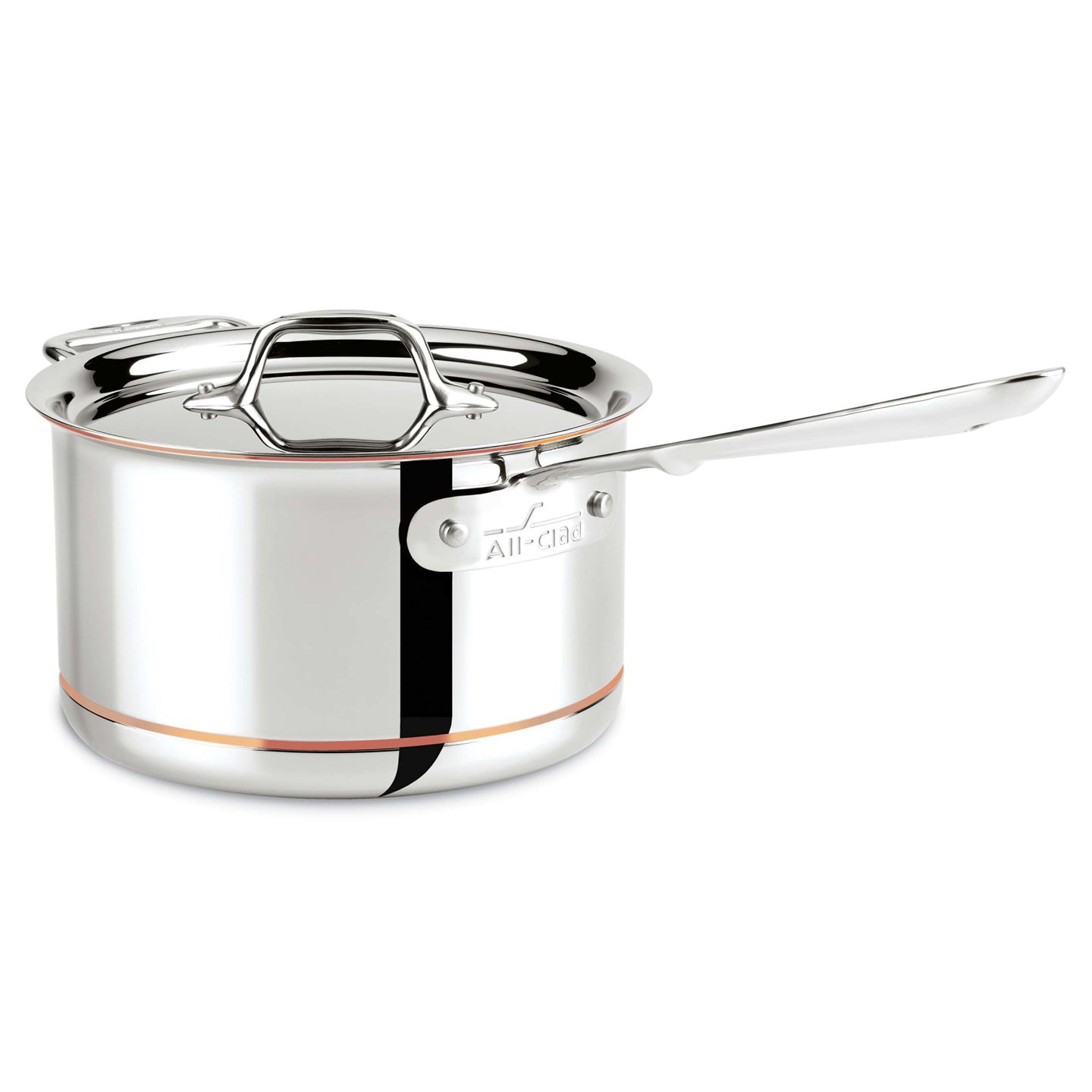 調理器具 All-Clad Copper Core Sauce Pan 4Q All Clad Copper Core Deep Saucepan with Lid 17cm | Borough Kitchen
