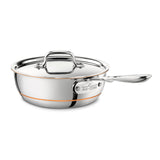 All-Clad Copper Core Curved Splayed Saute Pan with Lid 22cm / 2Qt