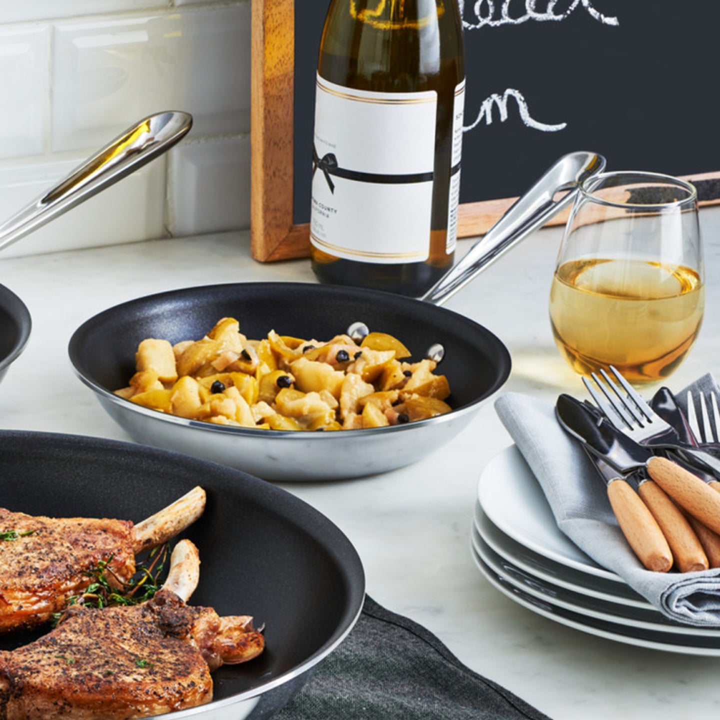 All-Clad d3 / TriPly Non-Stick Frying Pan **