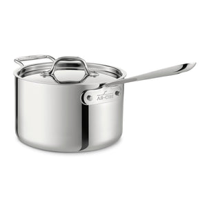 All-Clad d3 / TriPly Deep Saucepan with Lid