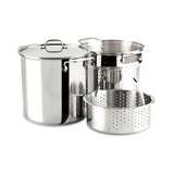 All-Clad Stainless Steel Stock Pot with Pasta and Steamer Insert