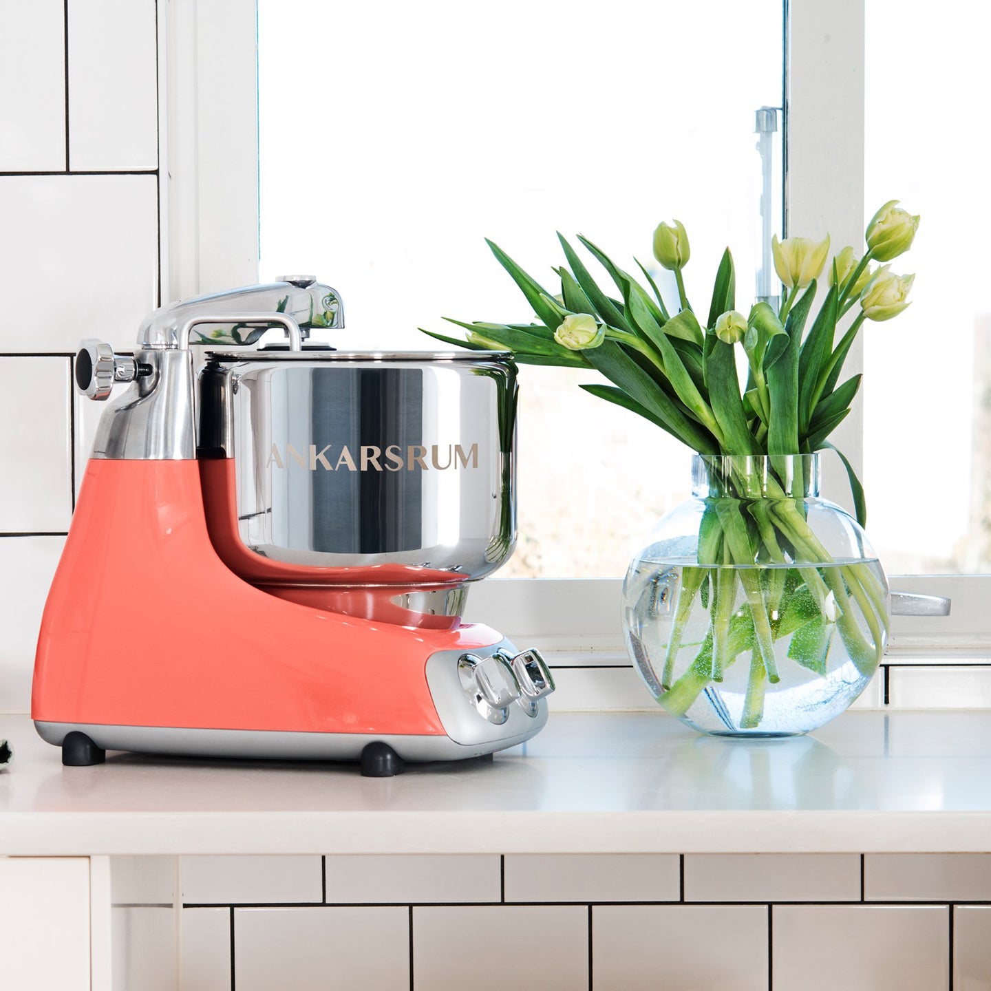 Ankarsrum Assistent Original Food Mixer /Coral Crush Borough Kitchen
