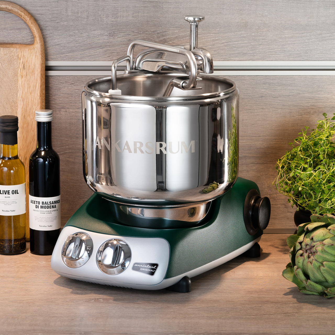 Ankarsrum adds olive green colorway to mixer lineup - Home Furnishings News
