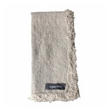 Fringed Linen Napkins / Pack of 4 / 47x47cm / Natural