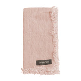 Fringed Linen Napkins / Pack of 4 / 47x47cm / Pink *