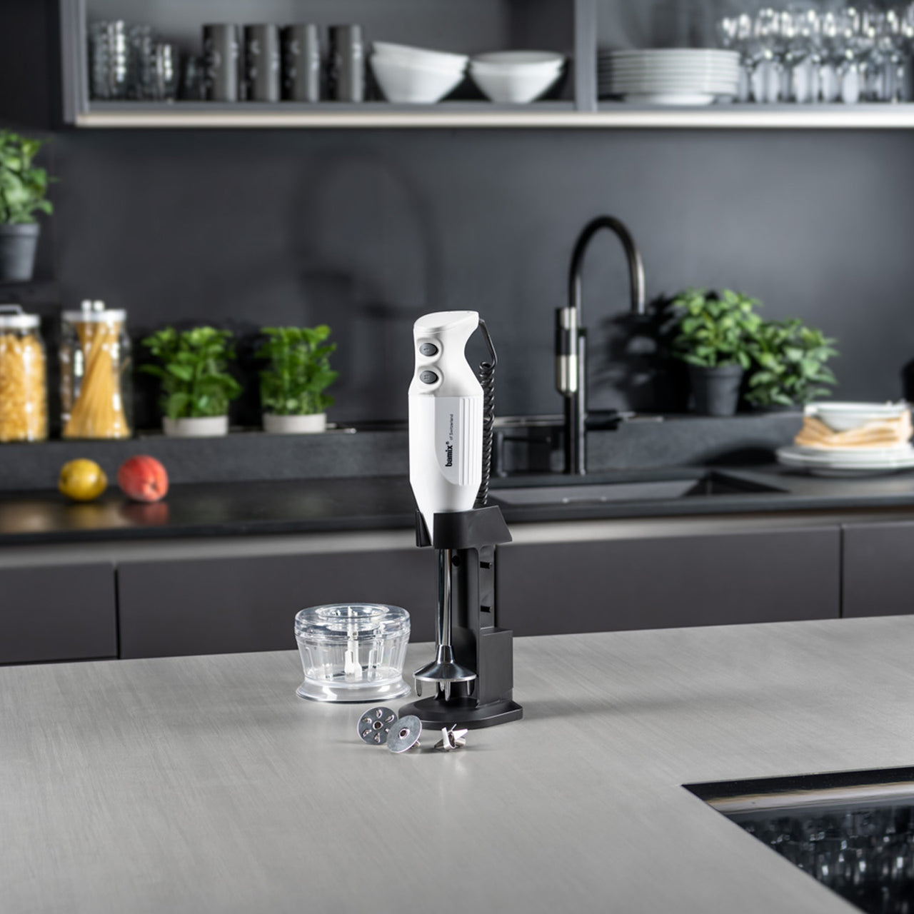 Bamix Deluxe 200W Hand Blender / White | Borough Kitchen